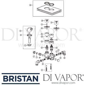 Bristan 1901 Concealed Dual Control Shower Valve Shower Spare Parts - BR DV 171